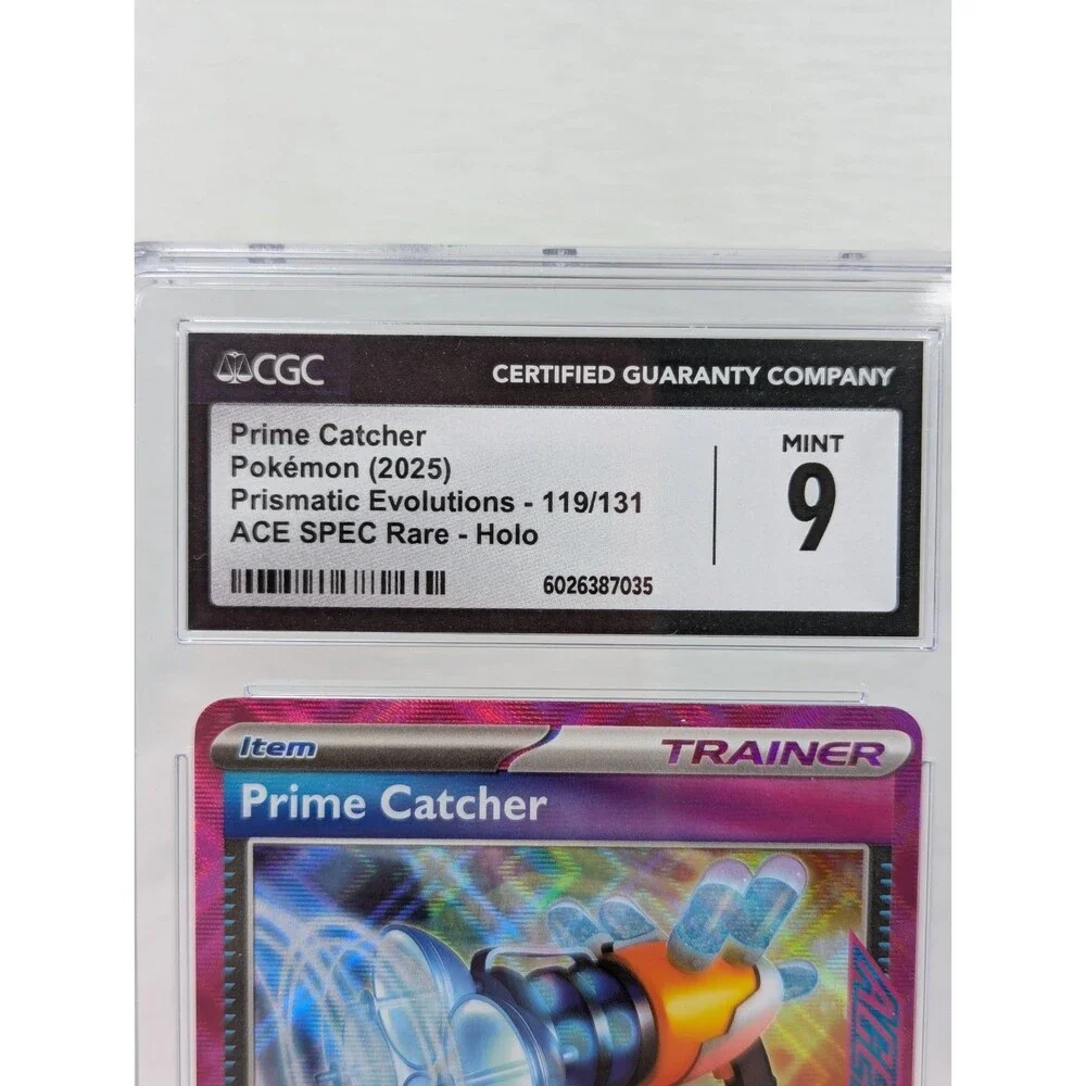 2025 Pokemon - Prismatic Evolutions - PRIME CATCHER #119 - Holo - Graded CGC 9